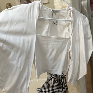 Womens zara crop top